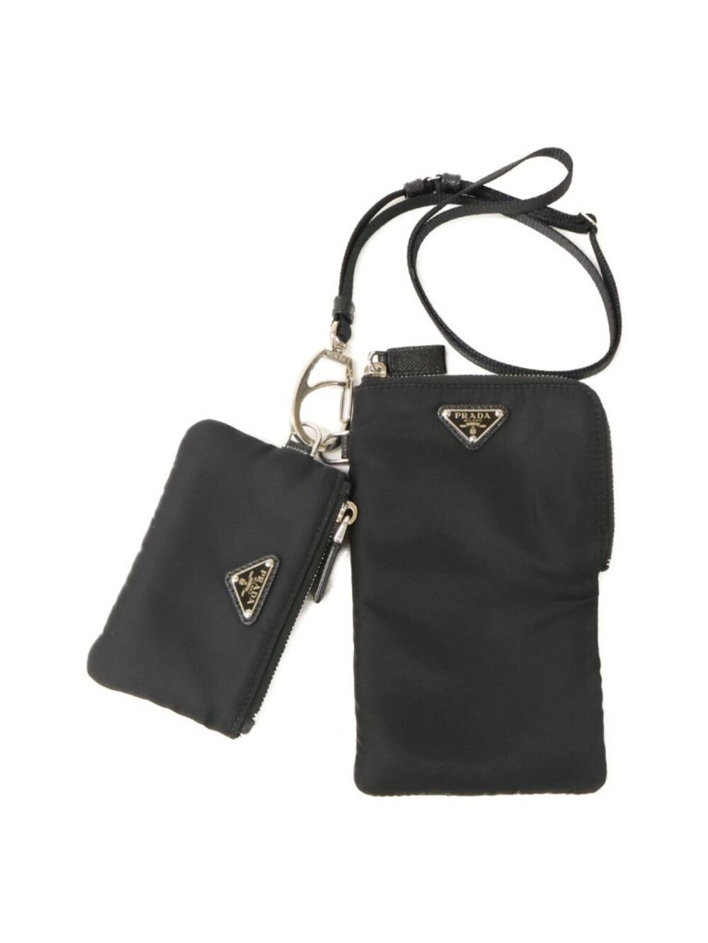 Prada Re-Nylon Phone Case with Neck Strap